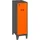simonlocker montadas Metallschrank mini 50 x 101,5 x 40 cm Schwarz/Orange