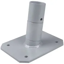 WINDHAGER Terrassenhalterung Premium, Sonnensegel, für Sonnenschirme, silberfarben
