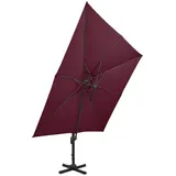 vidaXL Ampelschirm mit Lüftung 300x300 cm Bordeauxrot