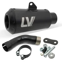 LeoVince Slip-On Schalldämpfer SBK LV-10 Full Black für Kawasaki Z900