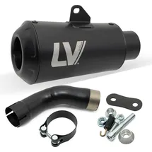 LeoVince Slip-On Schalldämpfer SBK LV-10 Full Black für Kawasaki Z900