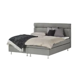 Boxspringbett  Fero ¦ grau ¦ Maße (cm): B: 191 H: 115