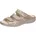 WALDLÄUFER Pantolette WALDLÄUFER Gunna Damen Gr 5 38 Nubukleder metallic Schuhe Pantolette Keilabsatz Sommerschuh Schlappen in bequemer Schuhweite G