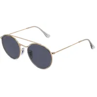 Ray-Ban Rb3647n Unisex-Sonnenbrille Vollrand Rund Metall-Gestell, gold
