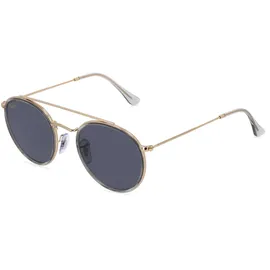 Ray-Ban Rb3647n Unisex-Sonnenbrille Vollrand Rund Metall-Gestell, gold