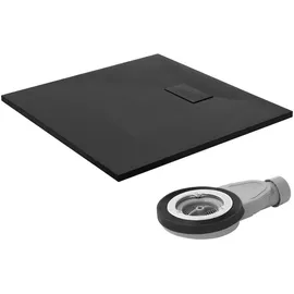 luxebath Duschwanne 90x90 cm Schwarz