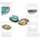 sänger Pastaschalen Capri aus Steingut, 4-teiliges Pasta Teller Set, Bowl Schüssel, Modernes und Einzigartiges Design | PREMIUM COLLECTION