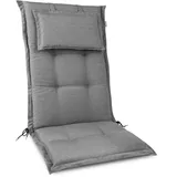 Beautissu HighLux HL Hochlehner 120x52x7cm Hellgrau