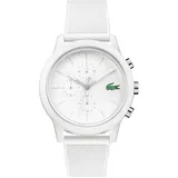 Lacoste Chronograph Quarz Uhr für Herren mit Weisses Silikonarmband - 2010974