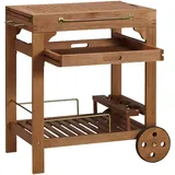 Merxx Promadino Servierwagen 75 x 60 cm, Holzart: Eukalyptus)