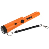 Metalldetektor, Audio-Display Wasserdichter LED-empfindlicher Punktgenauer Metalldetektor ABS für Ornamente (Orange)