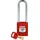 Brady SafeKey Nylon Lockout-Vorhängeschloss Mit Stahl Bügel 76.00 mm Rot KD - Verschiedenschließende Schlösser 1 Stück