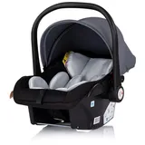 Chipolino Set Babyschale Isofix-Basis-Station Amore i-Size Gruppe 0+ (0-13 kg) grau gemustert