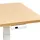Beliani Schreibtisch Elektrisch höhenverstellbar DESTINES Hellbraun / Weiß 180 cm 72 cm