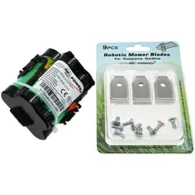 AccuCell Powerakku für Mähroboter R70Li / R40Li / R45Li / R38Li inkl. 9x Ersatzmesser