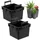 Botle Set 2 Topfeinsätzen 26 x 26 x 20,5 cm Schwarz