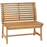 Dehner Gartenbank Holzbank Paisley, 2-Sitzer, ca. 105 x 63 x 95 cm, FSC®-zertifiziertes Akazienholz, geölt, Natur