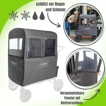 wonderfold Bollerwagen W4 Winterabdeckung wasserabweisend