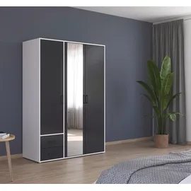 Rauch Drehtürenschrank VOYAGER 140 x 194 x 53 cm Grau/Weiß
