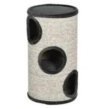 PawHut Kratztonne mit 3 Höhlen 70cm