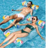 Wasserhängematte 4 in 1 Poolspielzeug 2 Stück Luftmatratze XL