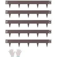 Vevor Rasenkante, 5er-Pack, 990x156x1,5 mm, Metall-Beeteinfassung, Beetumrandung, robuste Raseneinfassung,