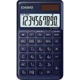 Casio Taschenrechner SL-1000SC, 10-stellig, stylische Farben, Steuerberechnung, Aluminiumfront, Solar-/Batteriebetrieb, 0.9 x 7.1 x 12 cm