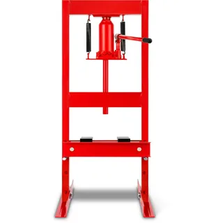 Eberth Hydraulikpresse 6T Presse Maximale Arbeitshöhe 300 mm, Arbeitsbreite 330 mm, 2 Auflagebacken, Hydraulikzylinder