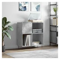 vidaXL Plattenschrank Betongrau 84,5x38x89 cm Holzwerkstoff