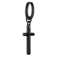 True Rebels Creolen TR338 schwarz Edelstahl 38,2mm