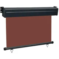 vidaXL Aluminium Seitenmarkise 80 x 250 cm Braun