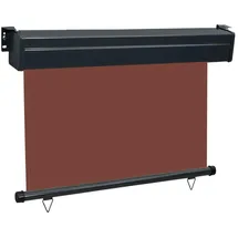 vidaXL Aluminium Seitenmarkise 80 x 250 cm Braun