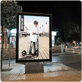 Soke Cityroller Scooter Roller Tretroller Kickroller Kickscooter City SOKE (Schwarz-Türkis)