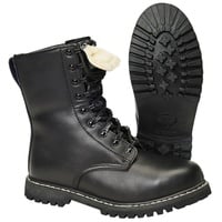 Brandit Textil Brandit BUNDESWEHR KAMPFSTIEFEL + INNENFUTTER & STAHLKAPPE NEU BW WINTERSTIEFEL STIEFEL, Größe:44