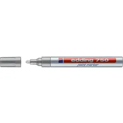 Lackmarker 750 Edding Strichbreite 2 - 4 mm, Rundspitze, silber