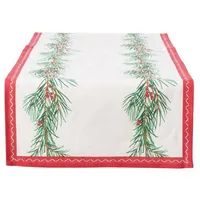Boltze Weihnachtlicher Tischläufer aus Baumwolle charlene, 140 cm