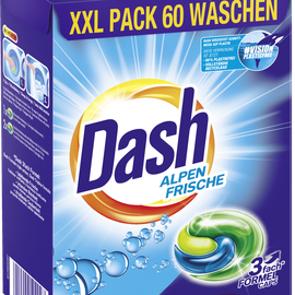 Dash Alpen Frische Vollwaschmittel 3in1 Caps 60 WL | 60.0 WL