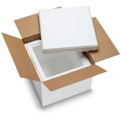 VEPATIM 16x Isolierboxen mit Deckel aus rEPS 350 x 350 x 300 mm 12,5 Liter inkl. Umkarton
