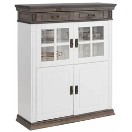 Home Affaire Highboard »Vinales« Vitrine, Breite 112 cm weiß