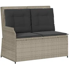 vidaXL Gartenbank 1-tlg 110 x 60 x 75 cm Hellgrau
