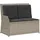 vidaXL Gartenbank 1-tlg 110 x 60 x 75 cm Hellgrau