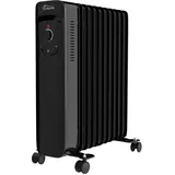 Tronitechnik Ölradiator TT OR 211 Schwarz 11 Rippen 2500 Watt Drei Heizstufen