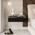 lookway Nachtschrank Aurora 48 x 15 x 38 cm Schwarz