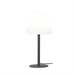 Garten Beistelllampe/Tischlampe 60cm weißer Lampenschirm E27 Außen