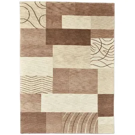 THEKO Royal Domas Handtuftteppich 140 x 200 cm Braun