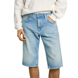 Pepe Jeans Herren. PM801081ID0 Kurzer STRAIGHT CASH blau 38 Lässig, Baumwolle, Denim