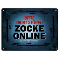 Trendaffe Metallschild XL mit Spruch: Bitte nicht stören -