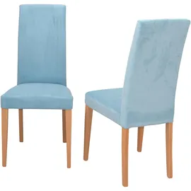 moebel-direkt-online Esszimmerstuhl Stella blau 2er Set