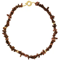 Gemshine Kette mit Anhänger CHIP Achat Edelsteine Ketten   Damen 