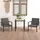 vidaXL Garten-Essgruppe 3-tlg. Grau
